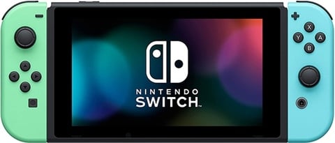 Switch Console, 32GB Animal Crossing Pastel/White Joy-Con No Game, Disco